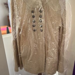 Free People Coat. Beautiful!!  Unlined.  Beige to ivory in color.